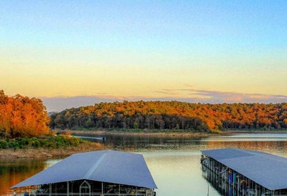 Sunset over Norfork Lake in Arkansas