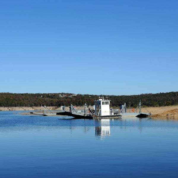 Ferry on Bull Shoals Lake in Diamond City, Arkansas